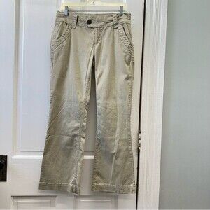 BKE Serena wide leg khaki pants women's 29 lay flat length of 29